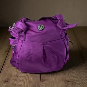 Lululemon Triumph Raspberry Gym School Diaper Duffle Bag *NO Crossbody Strap